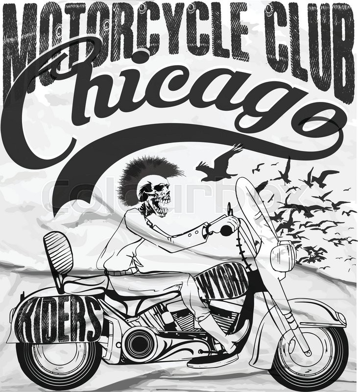 731x800 Vintage Motorcycle Vector Set.skull Riders Motorbike Vector Tee