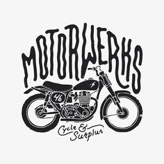 236x236 Vintage Motorcycle. Hand Drawn Grunge Vintage Illustration