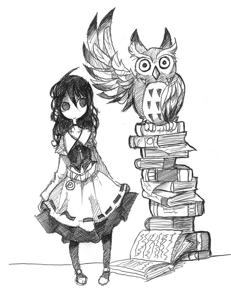 802x997 Victorian Girl And Owl By Jump Button