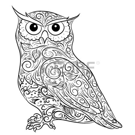 450x450 Vintage Owl Royalty Free Cliparts, Vectors, And Stock Illustration
