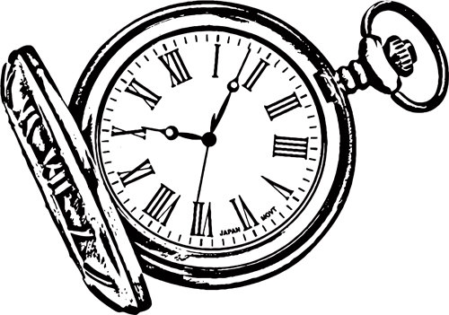 500x351 Clip Art Items Similar To Antique Pocket Watch Time Piece Digital