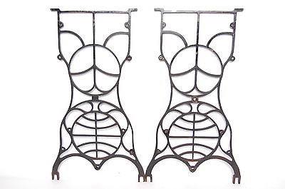400x265 Antique Cast Iron Sewing Machine Table Legs Base Vintage