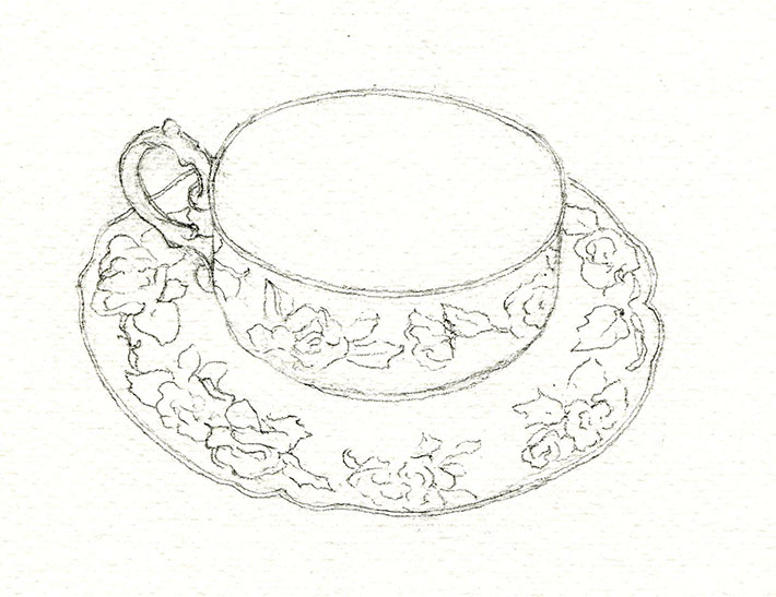 710x547 Tea Party How To Draw A Teacup And Paint Details