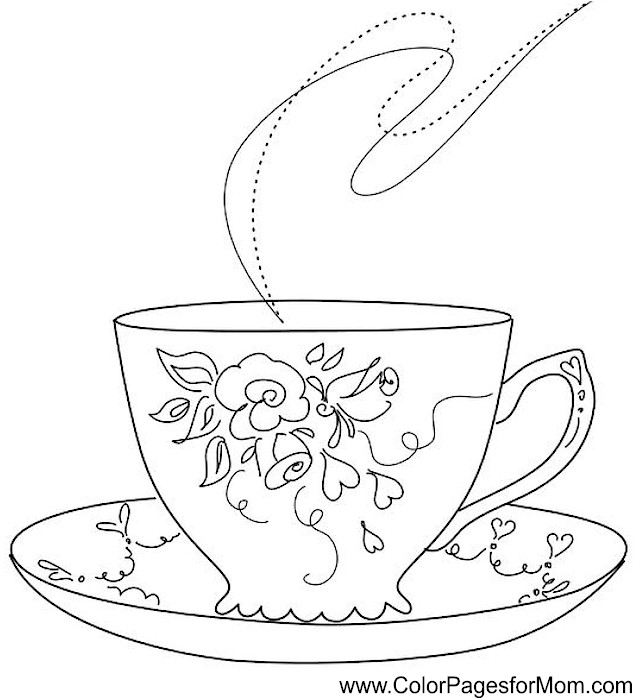 640x698 Coffee Coloring Page 35 Adult Coloring Gifts