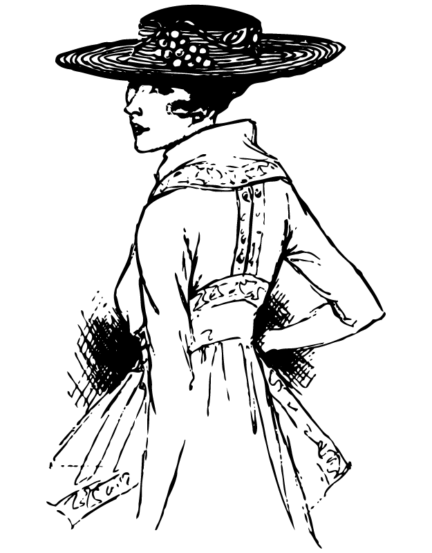 625x800 Sketch Clipart Vintage