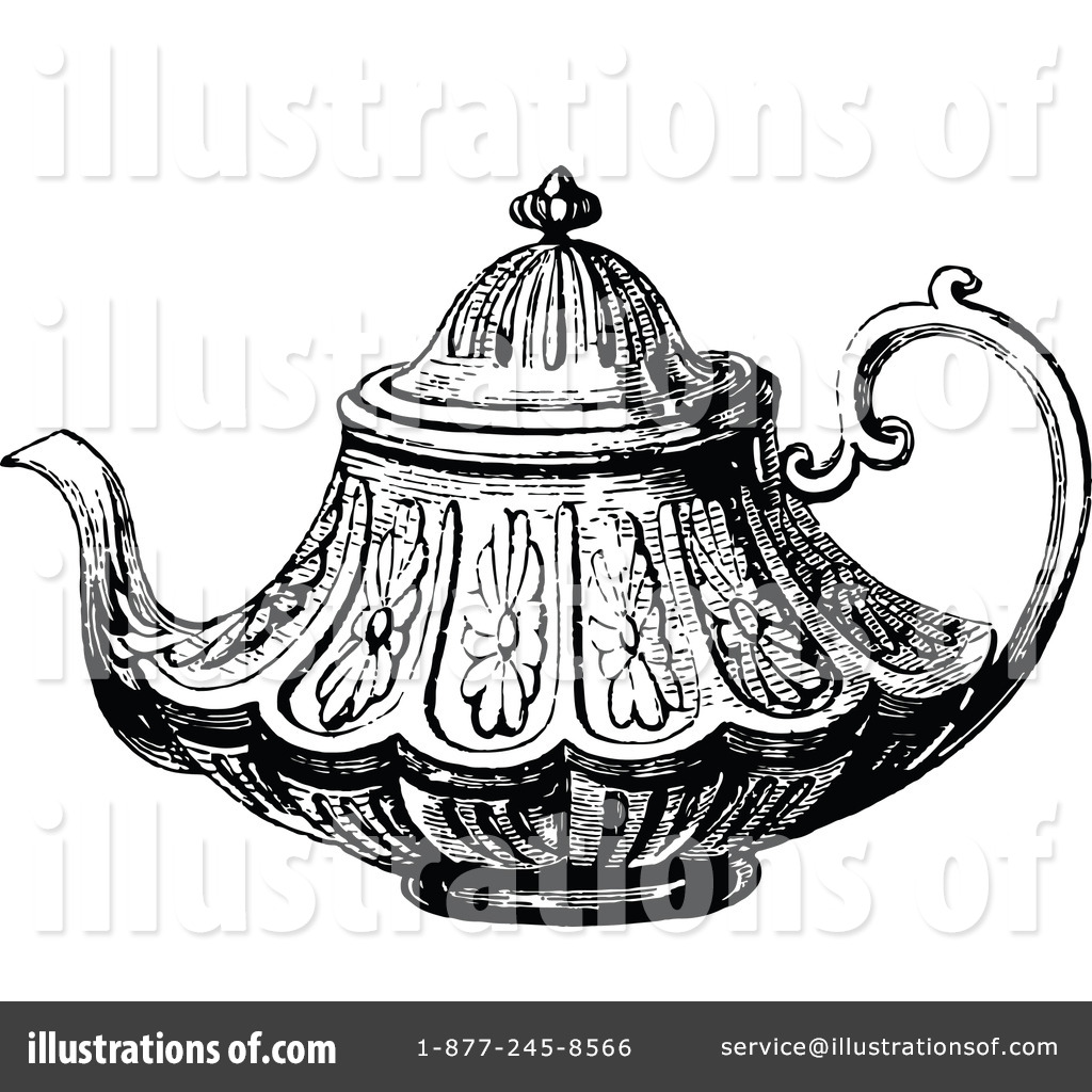 Vintage Teapot Drawing at GetDrawings | Free download