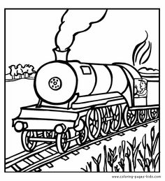 236x259 Trains And Railroads Coloring Pages