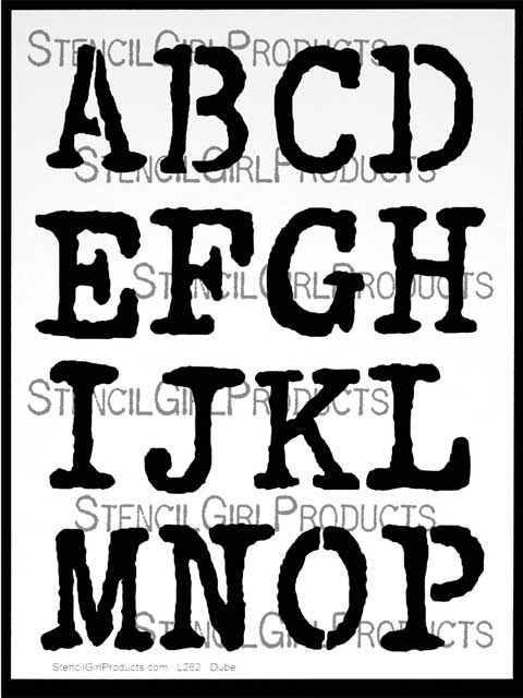 480x640 Vintage Typewriter Alphabet Letters A P Stencil Carolyn Dube