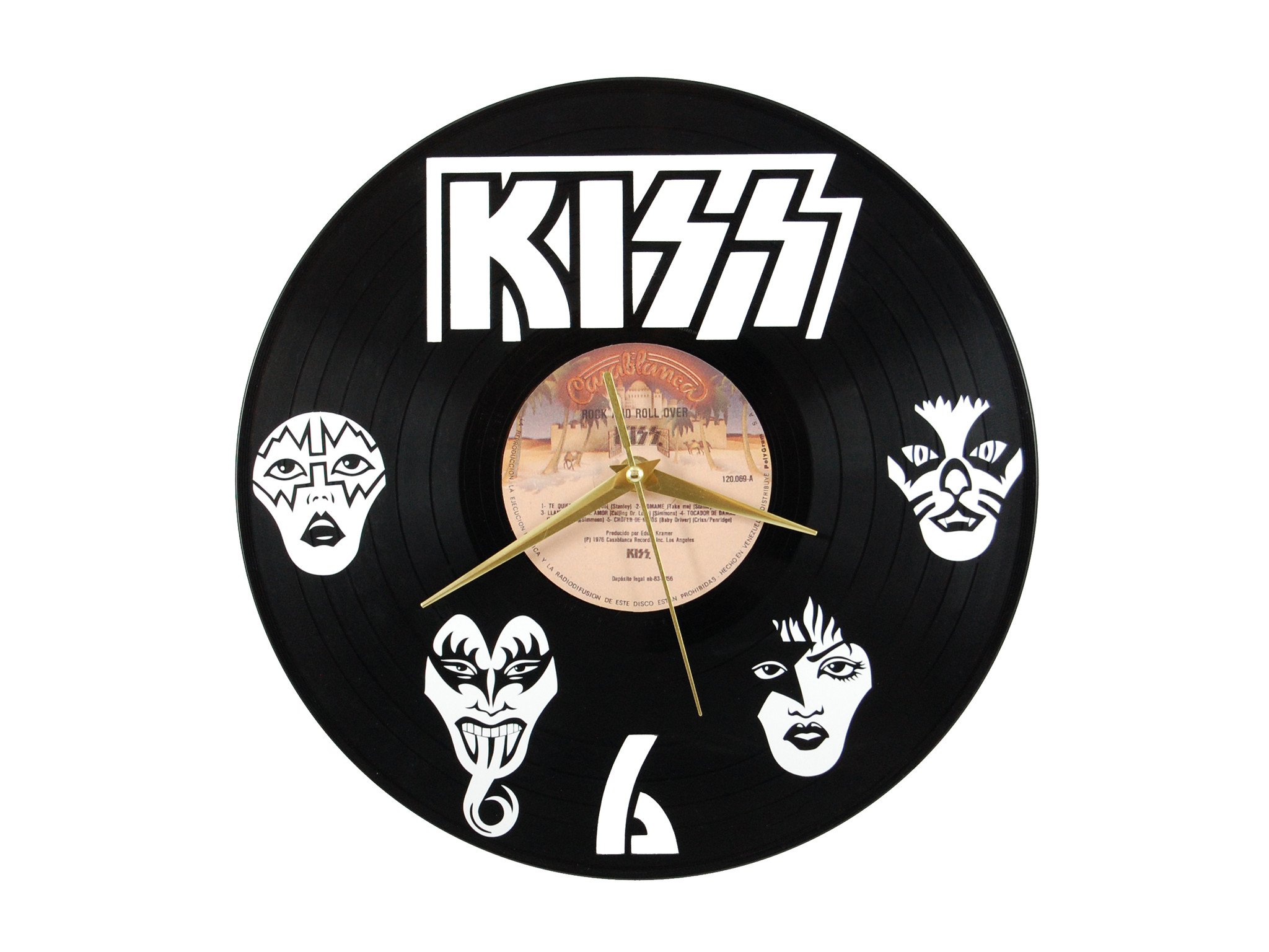 2048x1536 Kiss Clock, Vinyl Record Clock By Revinylit