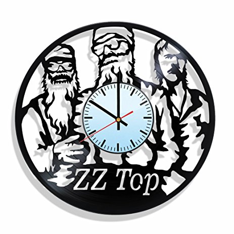 463x463 Vinyl Record Wall Clock Zz Top, For Zz Top Fans, Zz