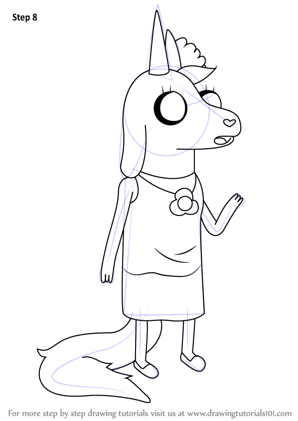 598x844 Learn How To Draw Viola From Adventure Time (Adventure Time) Step
