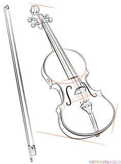 236x321 Violin Violin For Children Drawings, Doodles