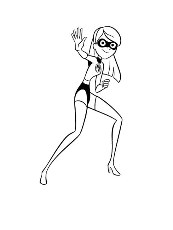 600x800 Violet From The Incredibles Coloring Page