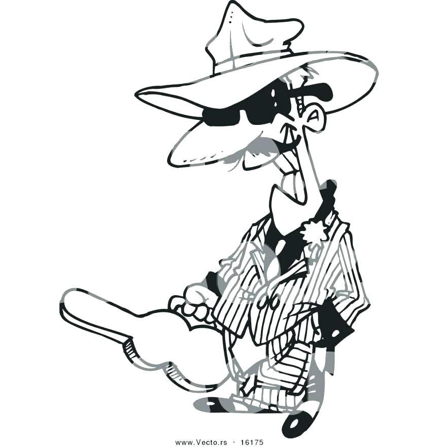 863x880 Gangsta Rap Coloring Book Plus Gangster Coloring Book Vector