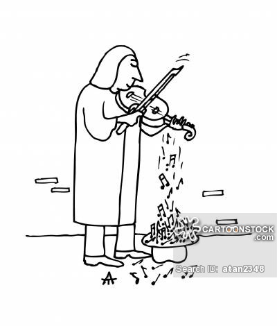 400x470 Violin Player Cartoons And Comics
