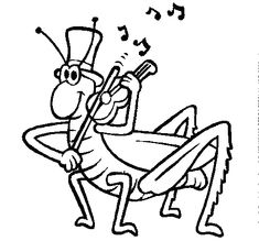 235x219 Cartoon Of Grasshopper Playing Violin Font Logo, Fonts And Logos