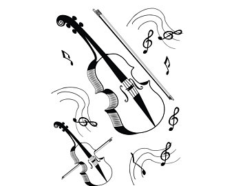 340x270 Violin Svg Etsy