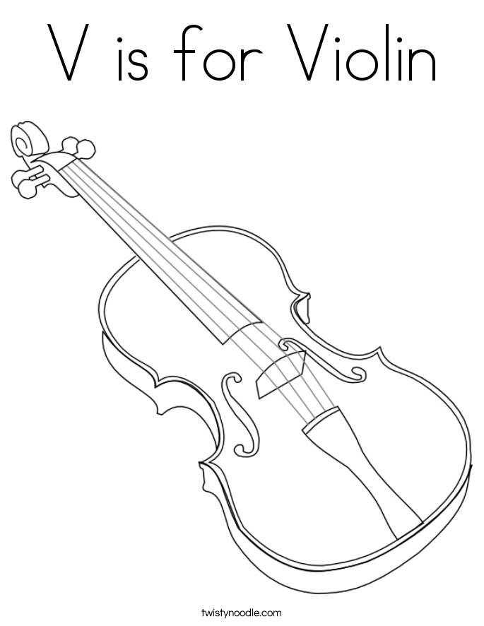 685x886 Coloring Pages Violin