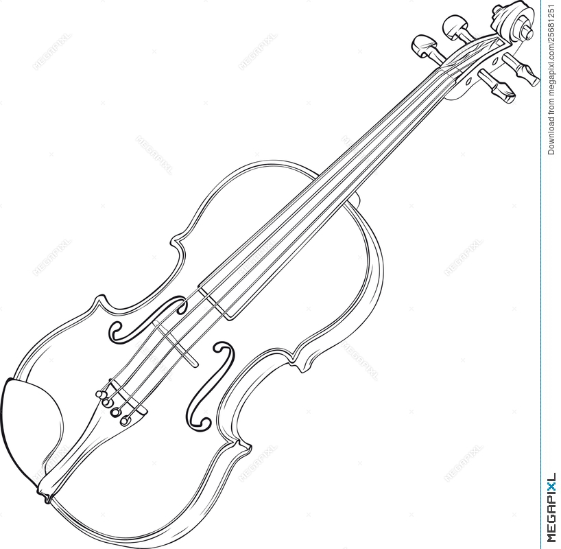 Violin Drawing Clip Art at GetDrawings | Free download