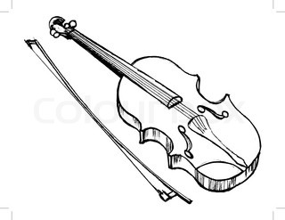320x247 Vector Illustration Of Violin, Musical Instrument Stock Vector