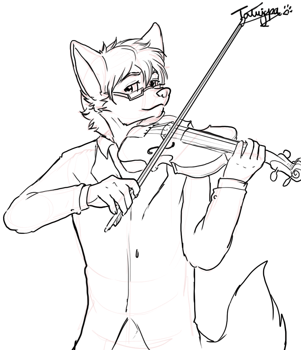1000x1163 Vin And Violin By Tatujapa