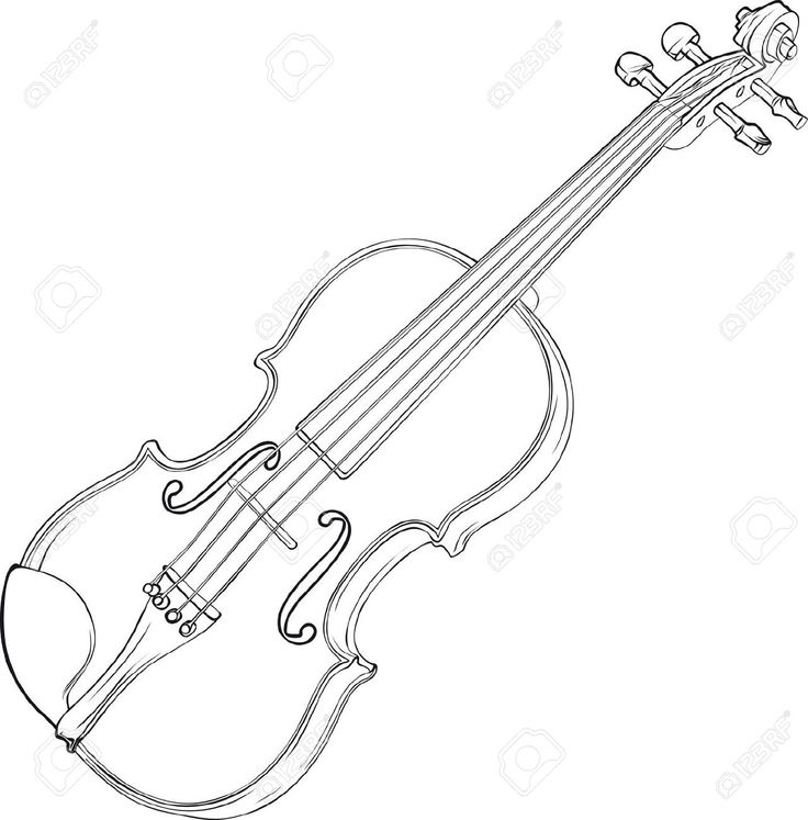 Violin Scroll Drawing at GetDrawings | Free download