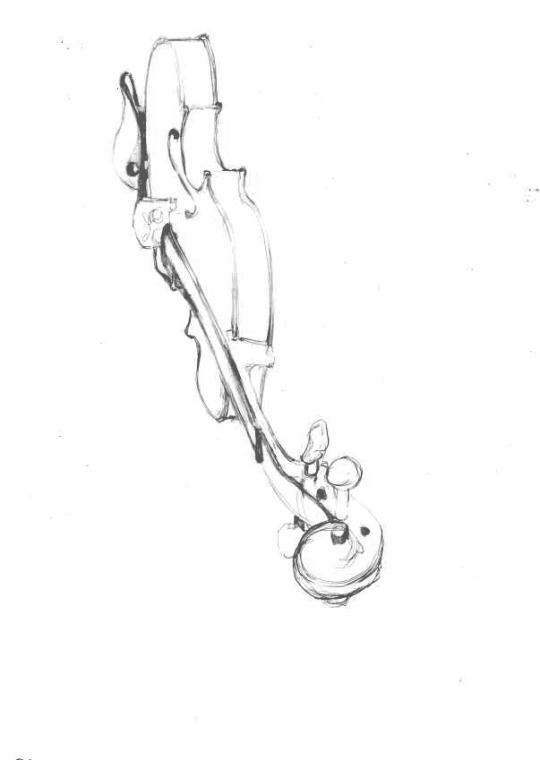 540x760 The Fiddly Process Of Drawing A Violin