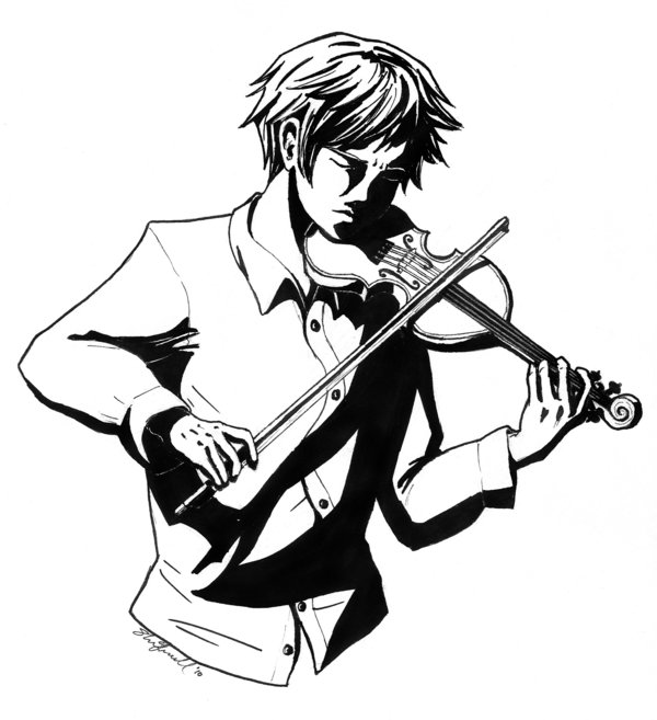 Violinist Drawing at GetDrawings Free download