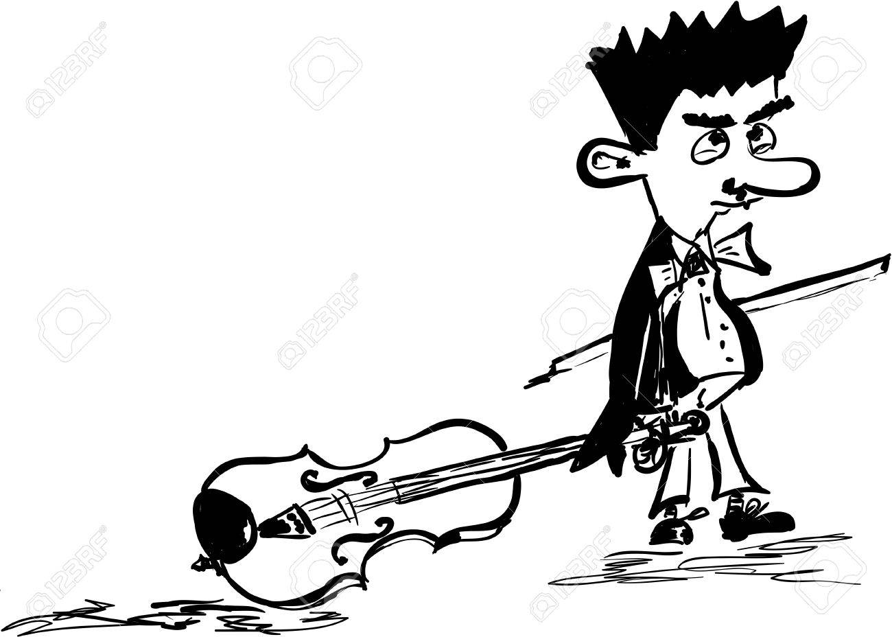 1300x928 Violinist Royalty Free Cliparts, Vectors, And Stock Illustration