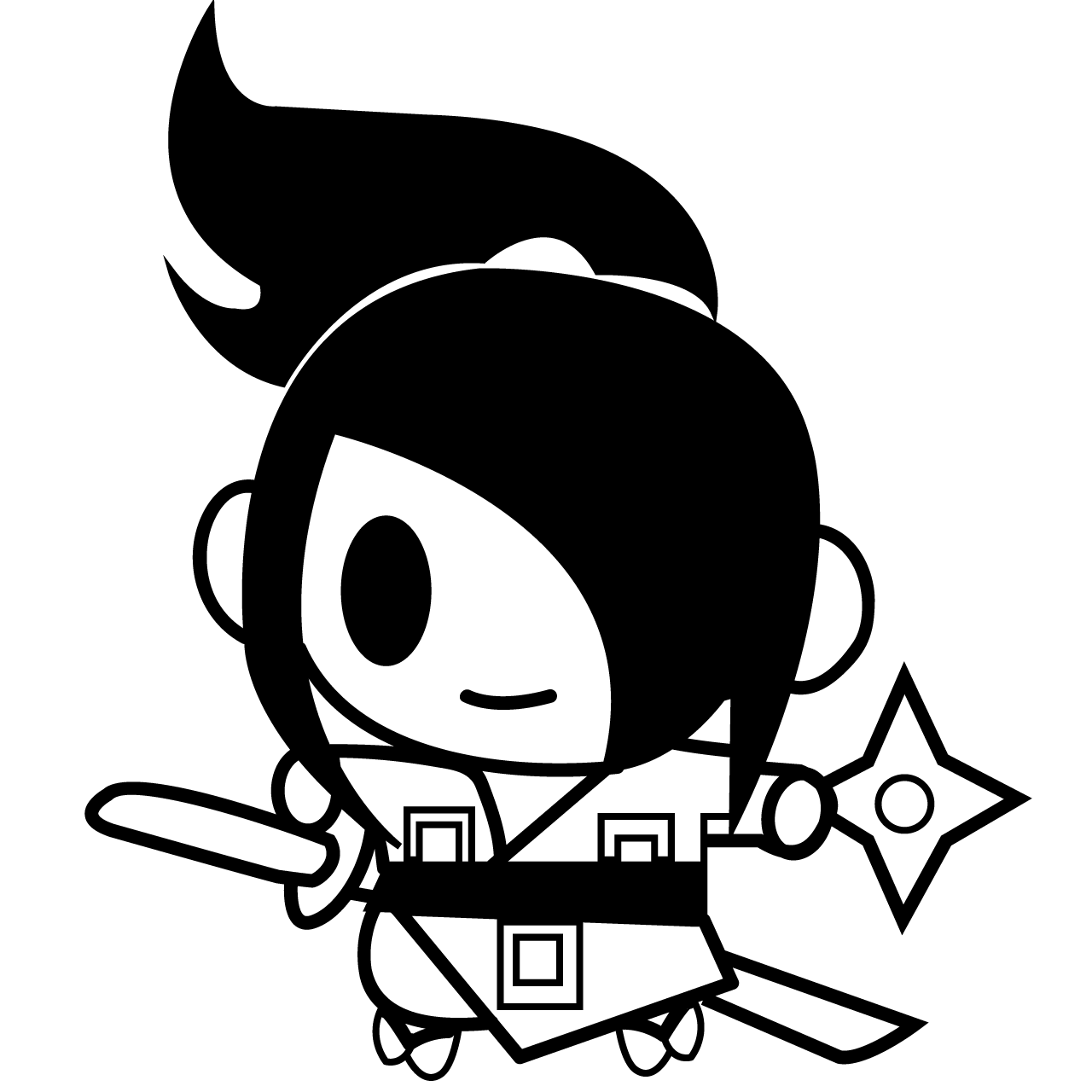 1280x1280 Ninja Girl