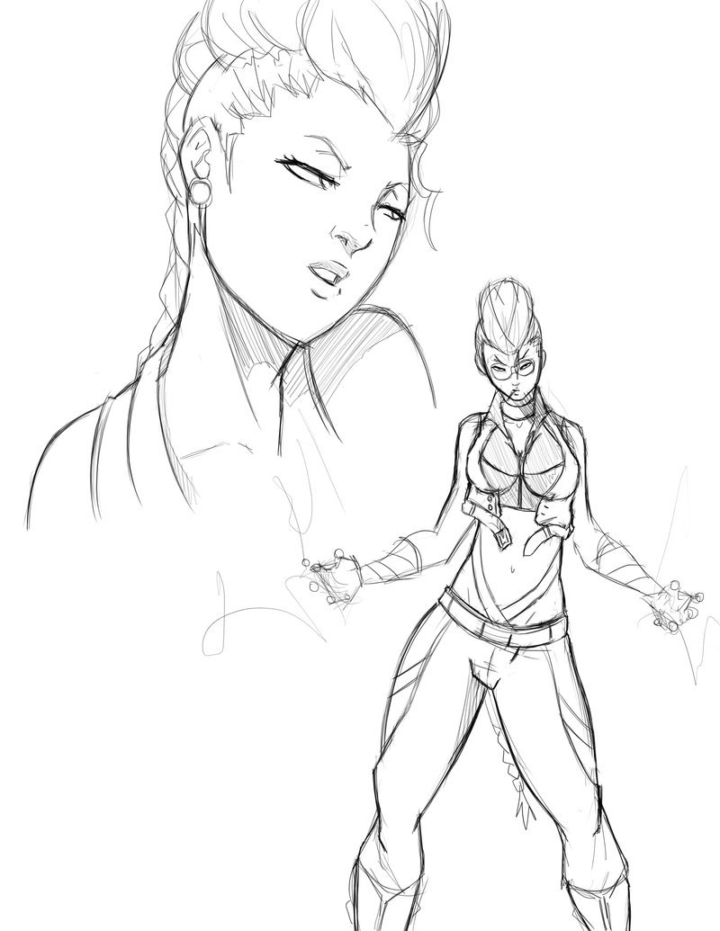 800x1035 Crimson Viper Sketch By Zojo227