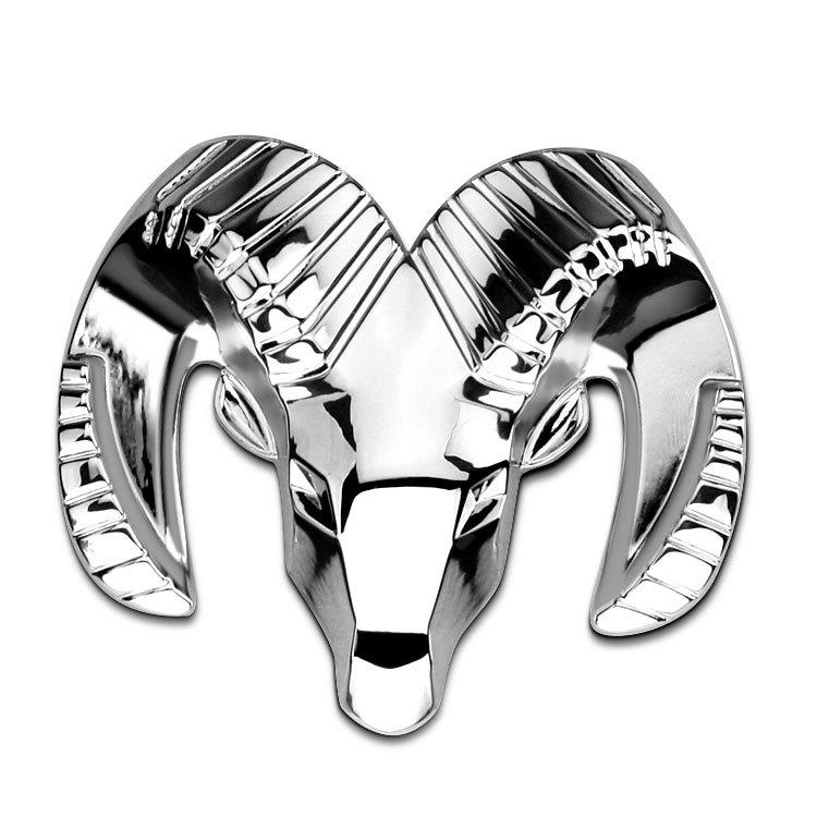 750x750 Online Cheap Front Ram Logo Sliver Metal Chrome Emblem Decoration