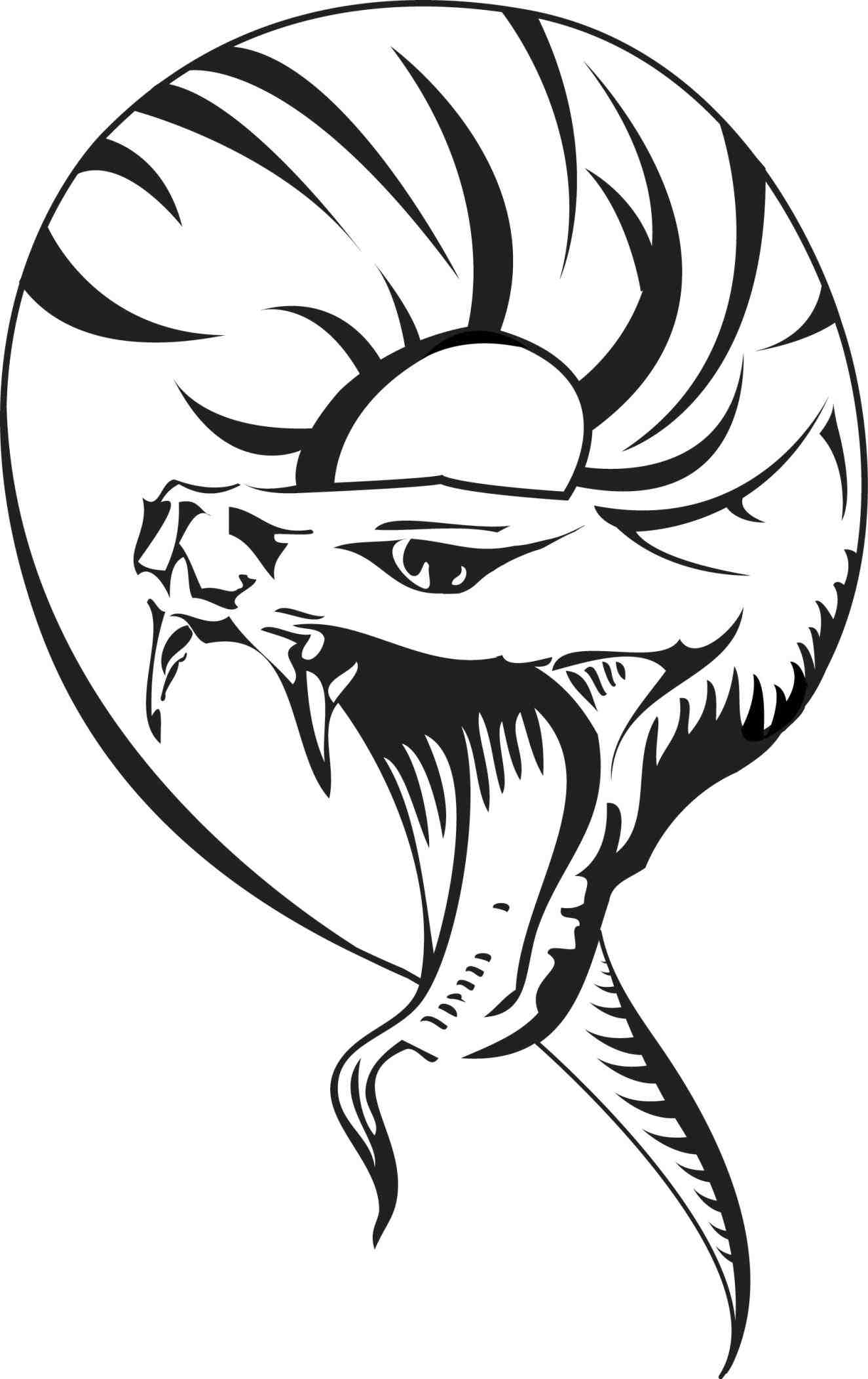 1325x2103 Cobra Snake Head Drawings