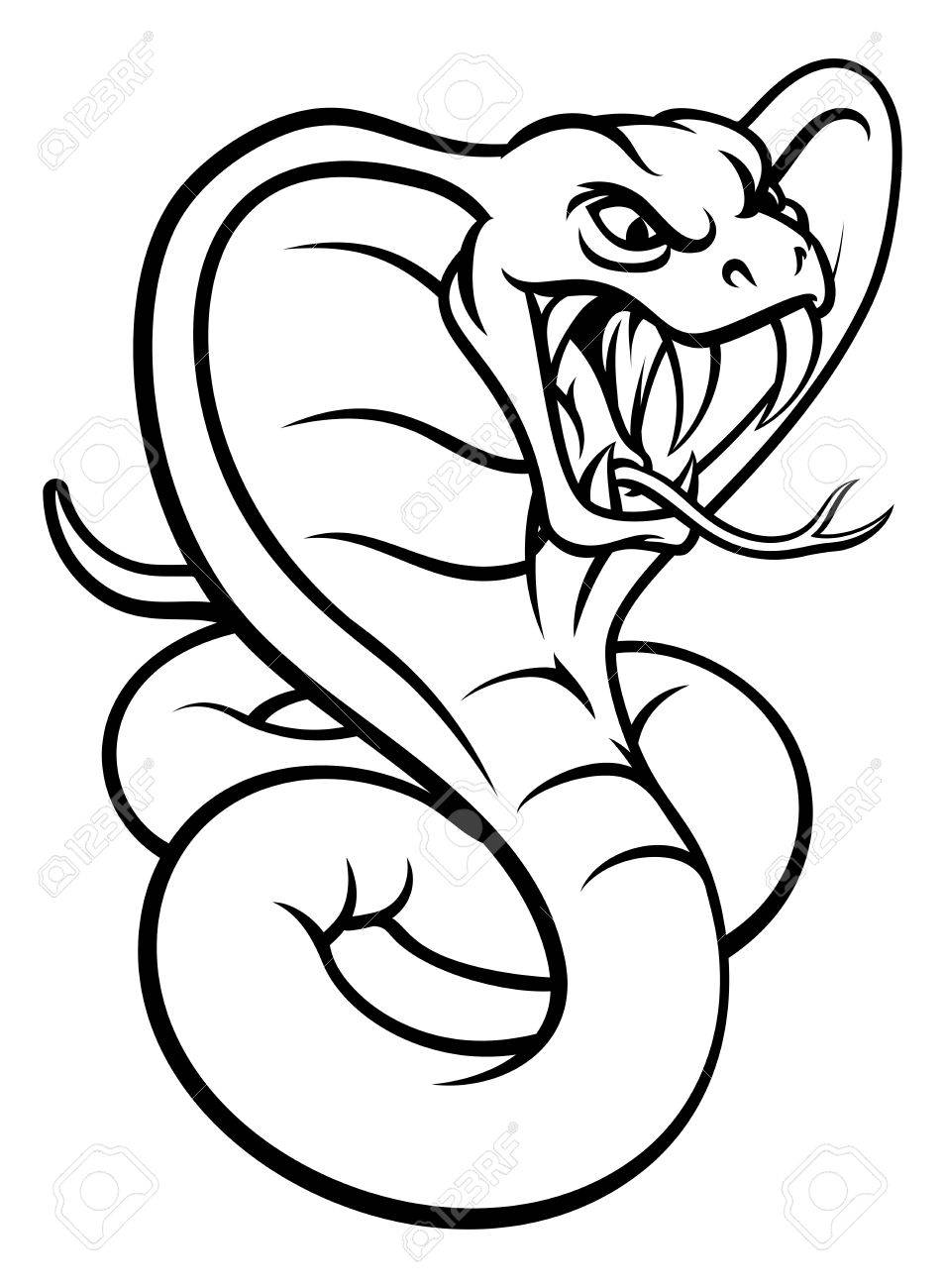 954x1300 Cobra Snake Viper Mascot Royalty Free Cliparts, Vectors, And Stock