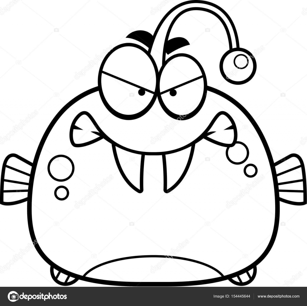 1024x1019 Angry Little Viperfish Stock Vector Cthoman