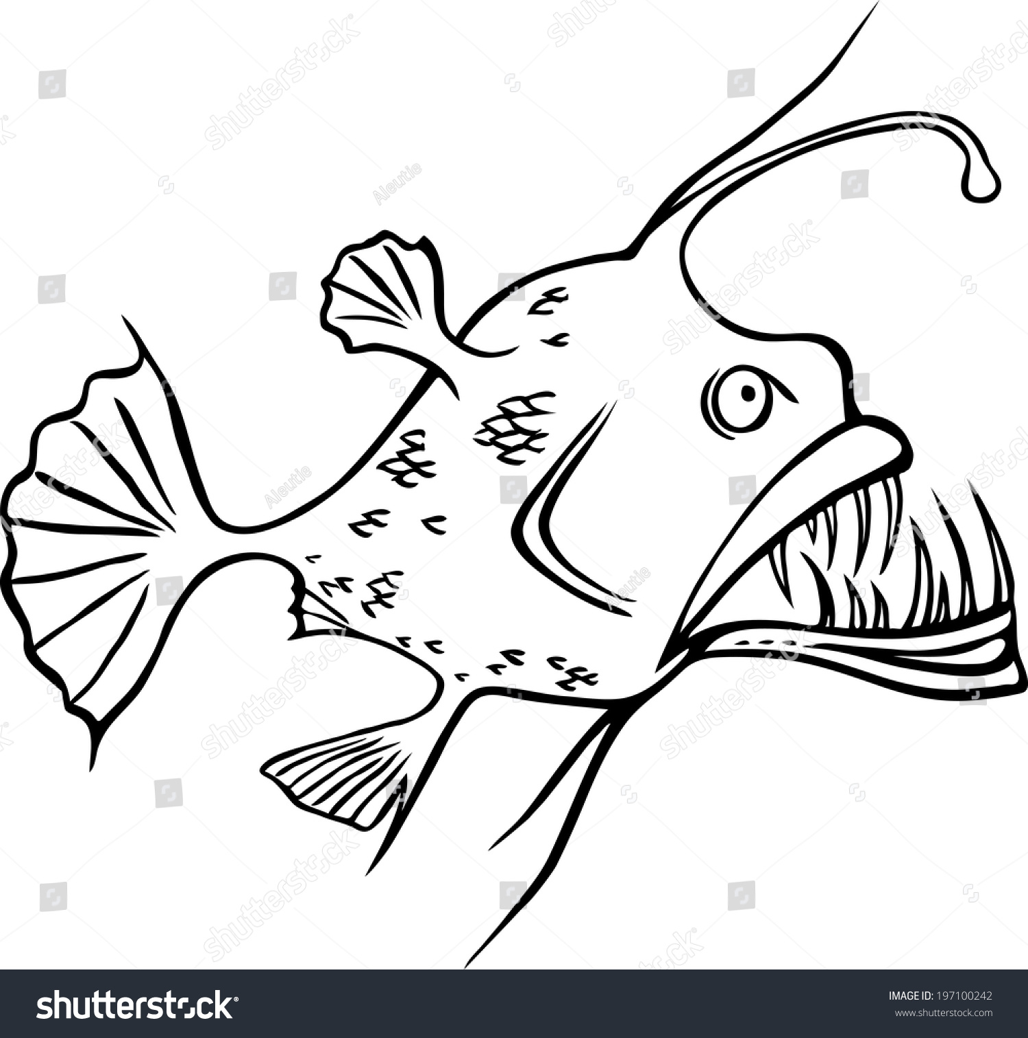 1500x1515 Anglerfish Clipart