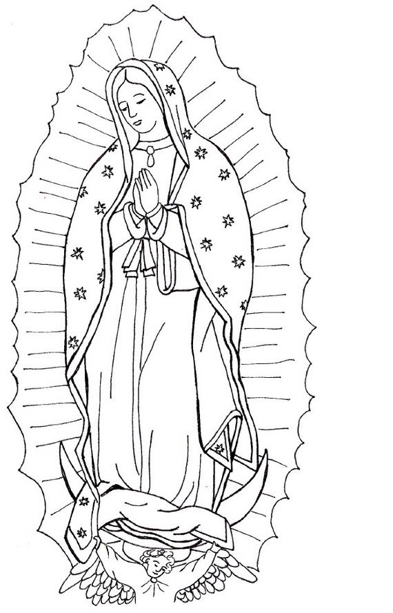 Virgin Mary Drawing