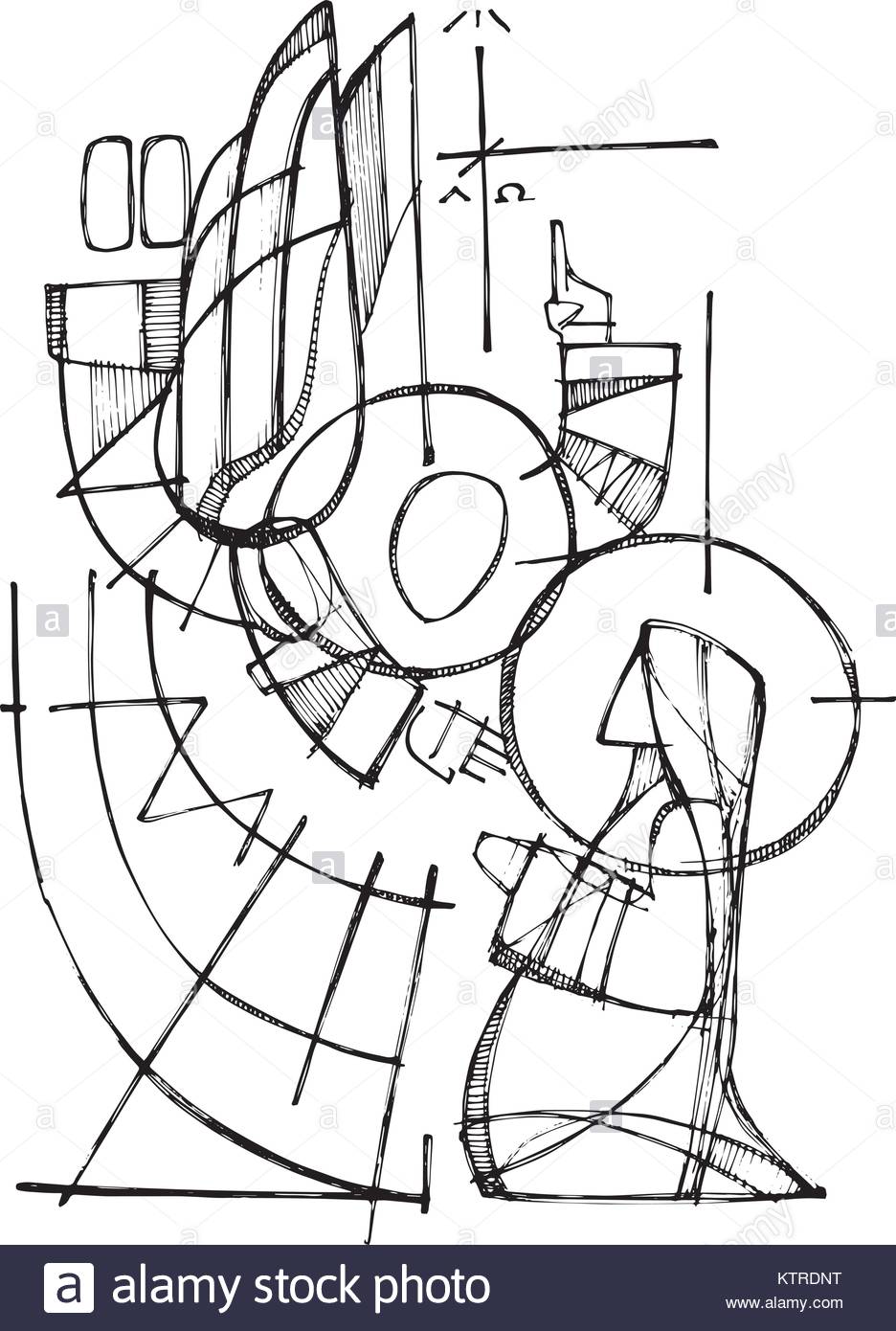 936x1390 Hand Drawn Vector Ink Illustration Or Drawing Of Virgin Mary