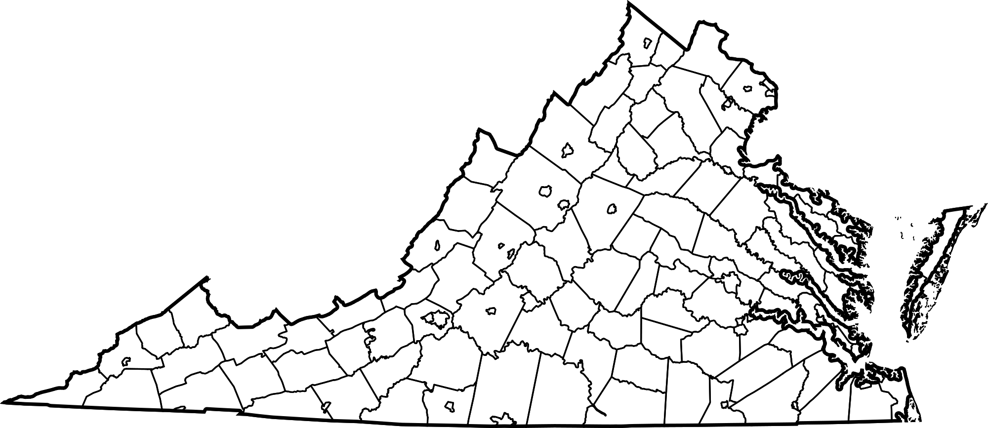 2000x867 Filemap Of Virginia Counties And Cities.svg