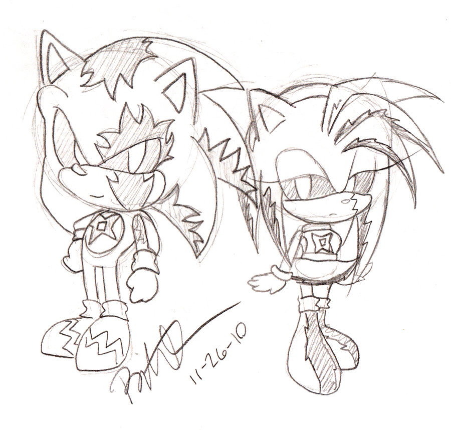 900x858 Virus Sonic And Amy Chibi By Ninjahaku21