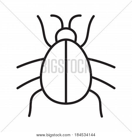 450x470 Beetle Linear Icon. Computer Virus Vector Amp Photo Bigstock