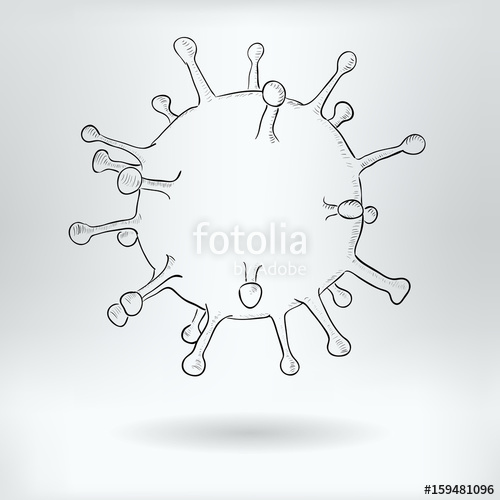 500x500 Cartoon Symbol Of Virus