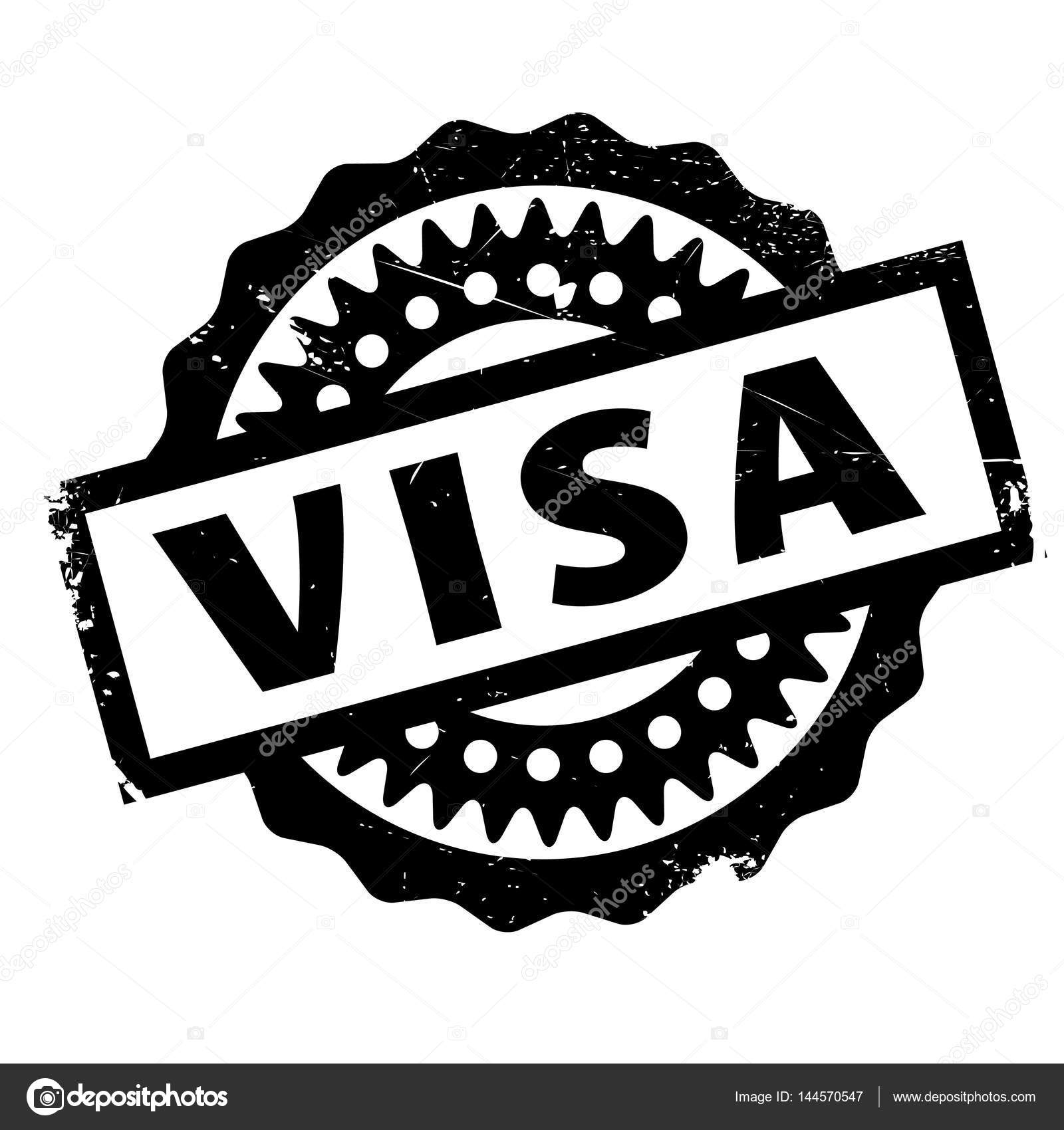 1600x1700 Visa Rubber Stamp Stock Vector Lkeskinen0