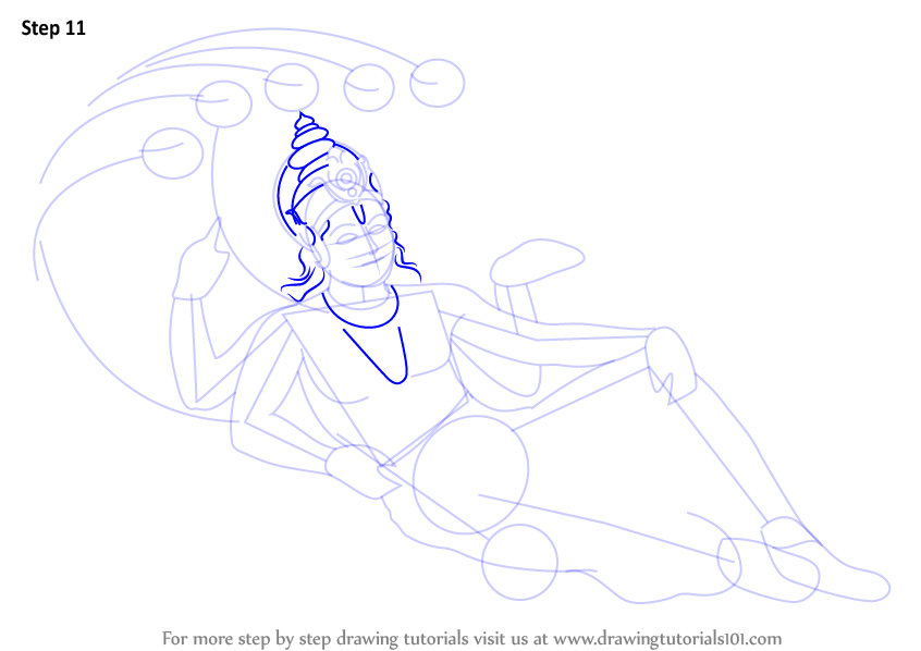 846x598 Learn How To Draw Lord Vishnu (Hinduism) Step By Step Drawing