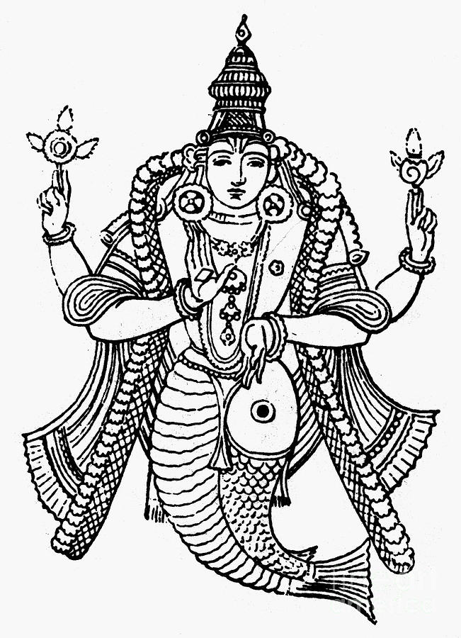Hindu God Vishnu Drawing Sketch Coloring Page 5040 | The Best Porn Website