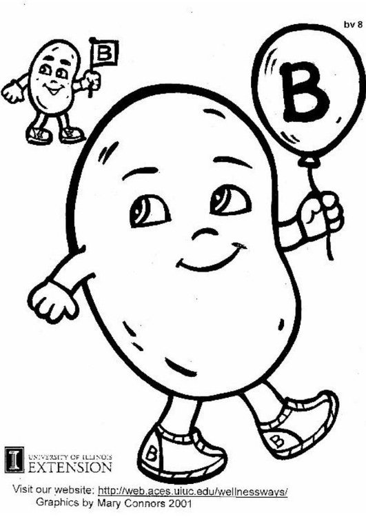 531x750 Coloring Page Vitamin B