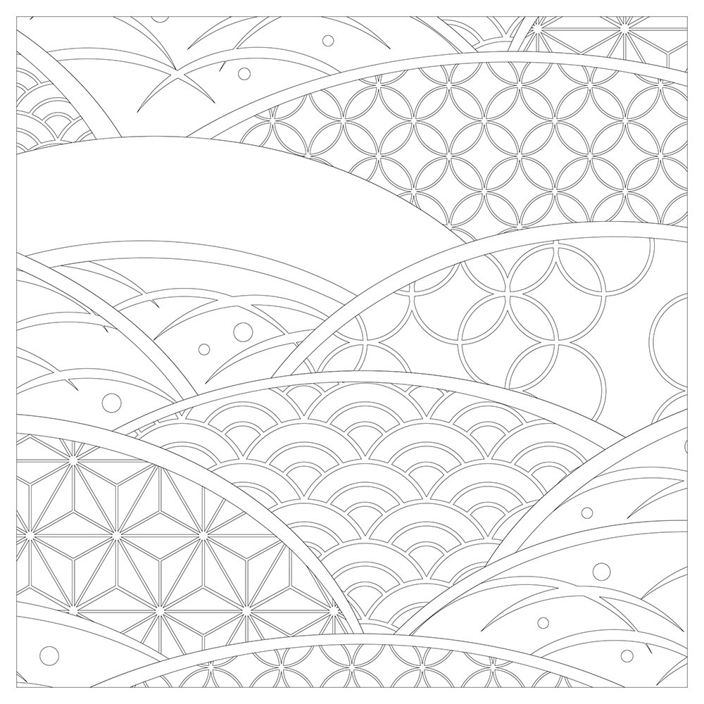 1000x1000 Vive Le Color! Japan (Adult Coloring Book) Color In De Stress