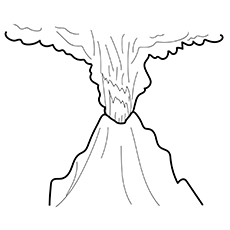  Volcano Eruption Drawing - Mayon Volcano Drawing Easy Drawing 