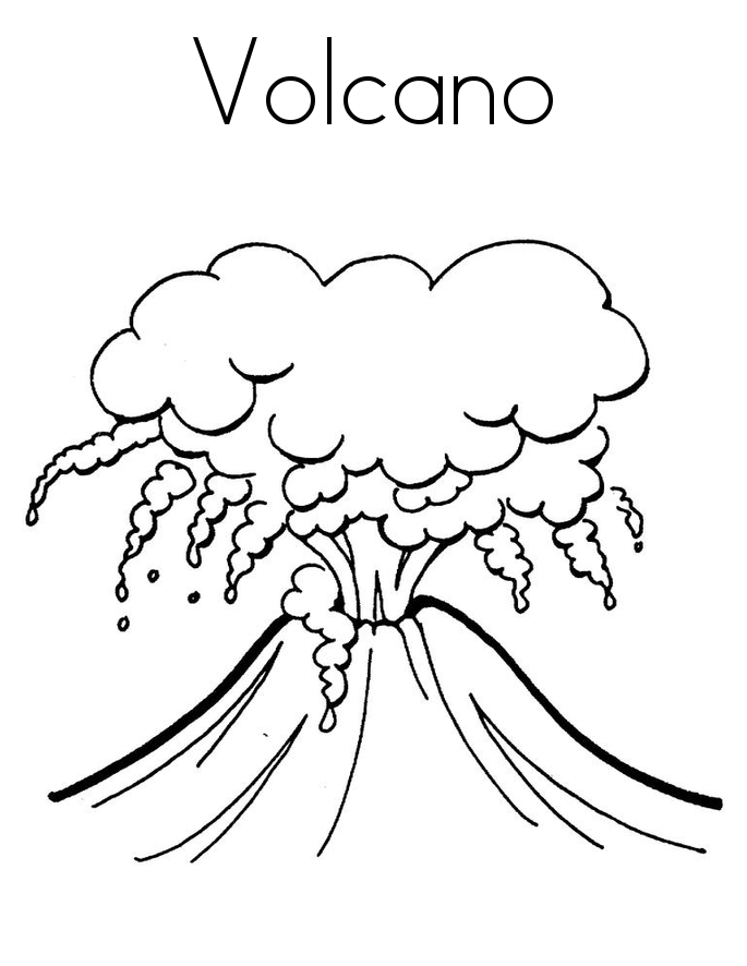 685x886 Volcano Pictures To Color Free Printable Volcano Coloring Pages