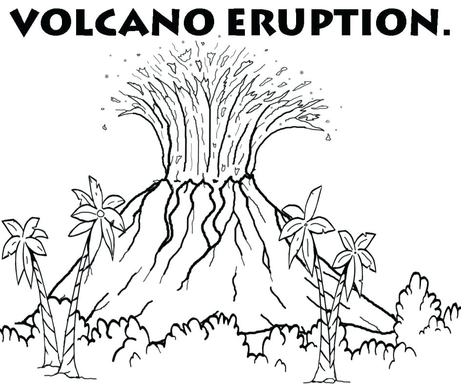 945x788 Volcano Coloring Pages Volcano Coloring Pages Download Coloring